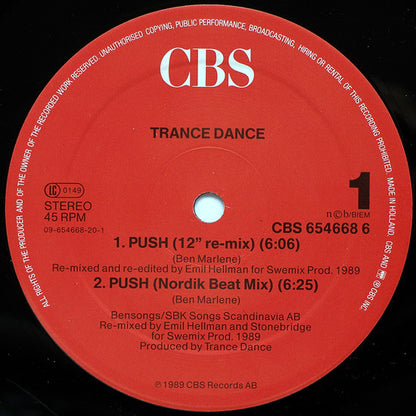 Trance Dance : Push (12", Maxi)