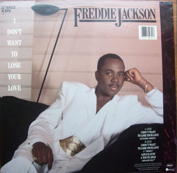 Freddie Jackson : I Don't Want To Lose Your Love (12", Single)