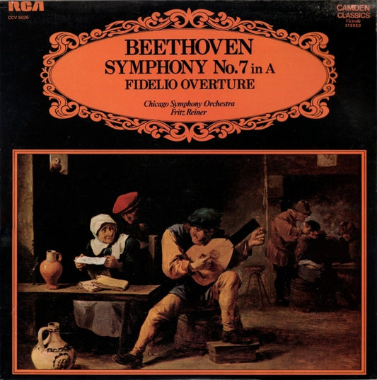 Ludwig Van Beethoven, The Chicago Symphony Orchestra, Fritz Reiner : Symphony No. 7 In A / Fidelio Overture (LP, RE)