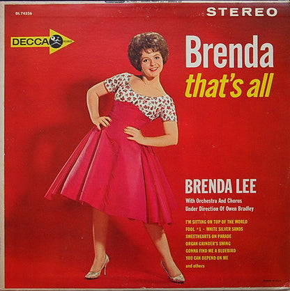 Brenda Lee : Brenda That's All (LP, Album)