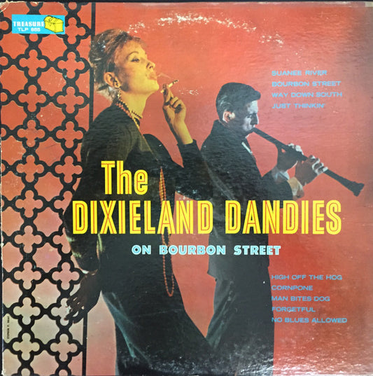 The Dixieland Dandies : On Bourbon Street (LP, Album, Mono)