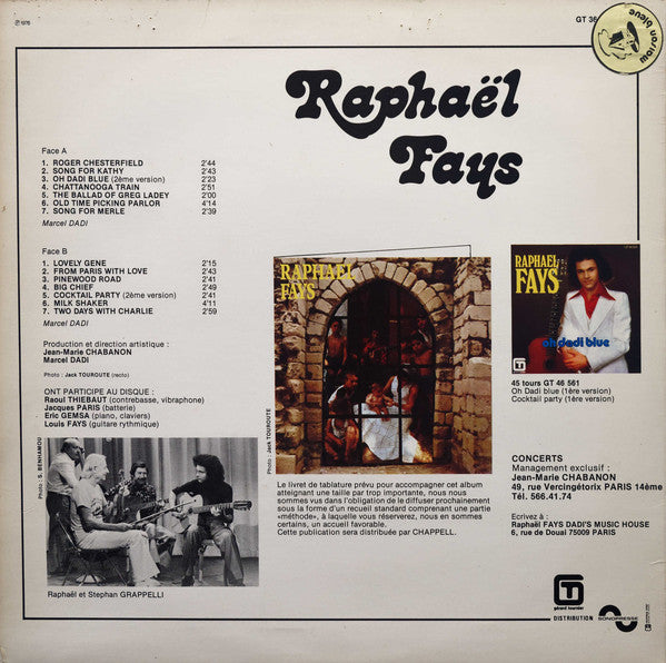 Raphaël Fays : Raphaël Fays (LP)