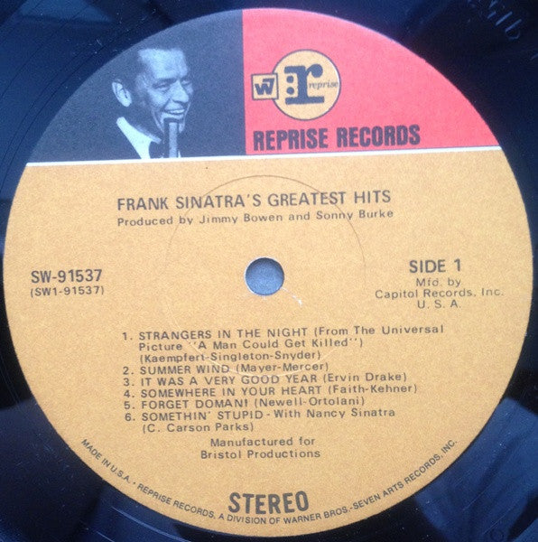 Frank Sinatra : Frank Sinatra's Greatest Hits (LP, Comp, Club)