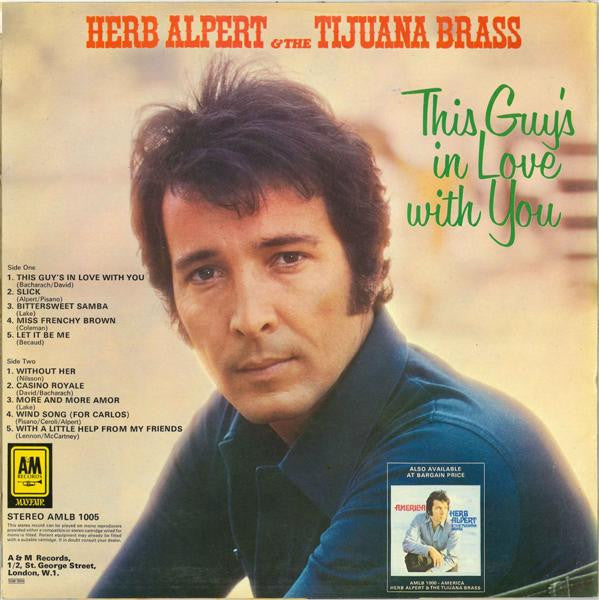 Herb Alpert & The Tijuana Brass : This Guy's In Love With You (LP, Comp)