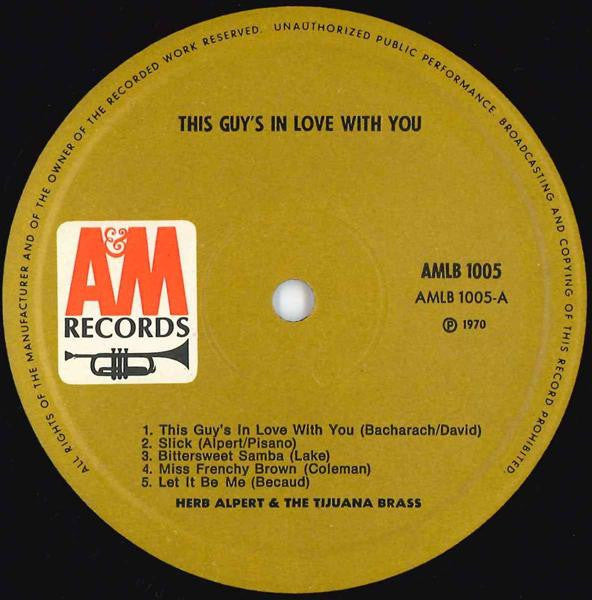 Herb Alpert & The Tijuana Brass : This Guy's In Love With You (LP, Comp)