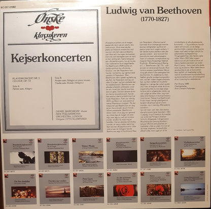 Ludwig van Beethoven : Daniel Barenboim, New Philharmonia Orchestra, Otto Klemperer : Kejserkoncerten - Klaverkoncert Nr. 5 (LP)