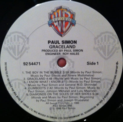 Paul Simon : Graceland (LP, Album)