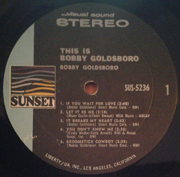 Bobby Goldsboro : This Is Bobby Goldsboro (LP, Album)