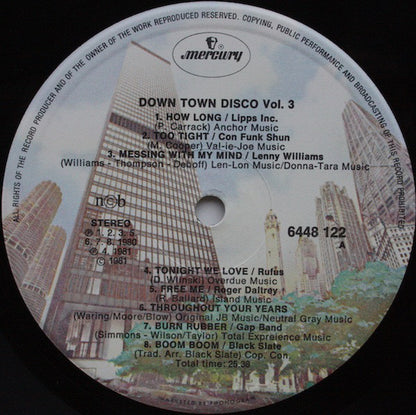 Various : Down Town Disco Vol. 3 (LP, Comp, Mixed)