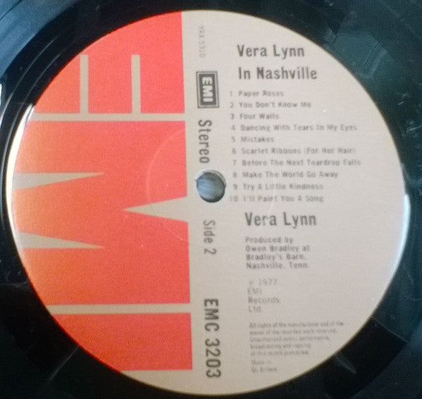 Vera Lynn : Vera Lynn In Nashville (LP, Album)