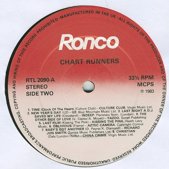 Various : Chart Runners Part 1 (LP, Comp, MPO)