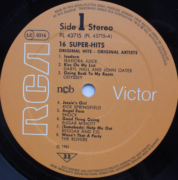 Various : 16 Super-Hits (LP, Comp)