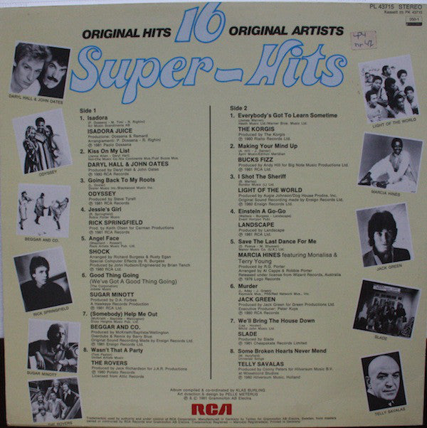 Various : 16 Super-Hits (LP, Comp)