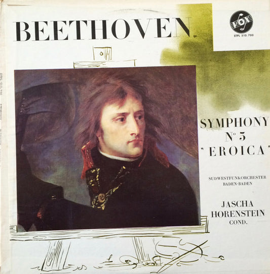 Ludwig van Beethoven, Jascha Horenstein, Südwestfunkorchester Baden-Baden : Symphony N° 3 "Eroica" (LP)