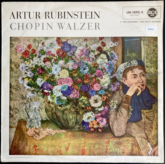 Frédéric Chopin, Arthur Rubinstein : Artur Rubinstein - Chopin Walzer (LP, Mono, "Ne)