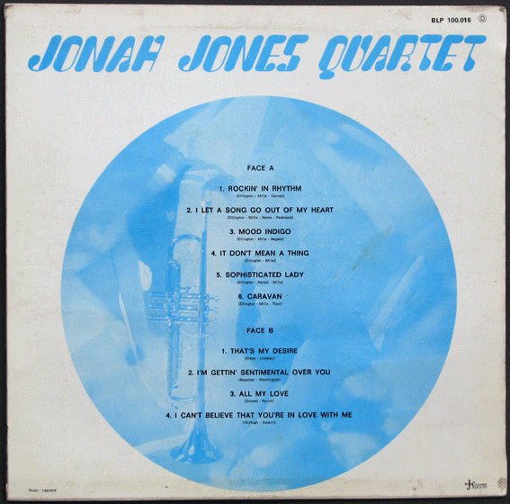 The Jonah Jones Quartet : Jonah Jones Quartet (LP, Album)