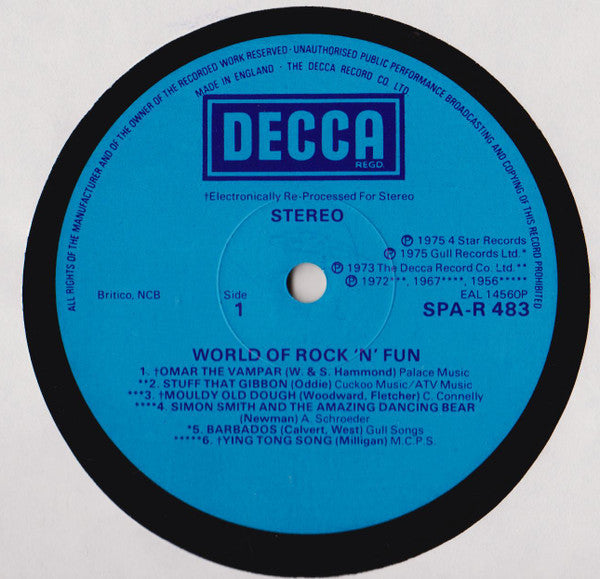 Various : The World Of Rock 'n' Fun (LP, Comp)