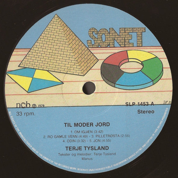 Terje Tysland : Til Moder Jord (LP, Album)