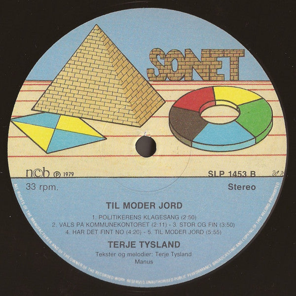 Terje Tysland : Til Moder Jord (LP, Album)