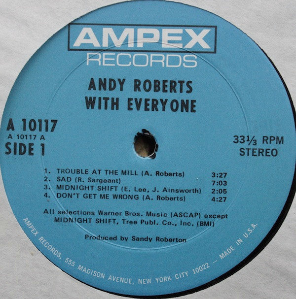 Andy Roberts (3) : With Everyone (LP, Album)