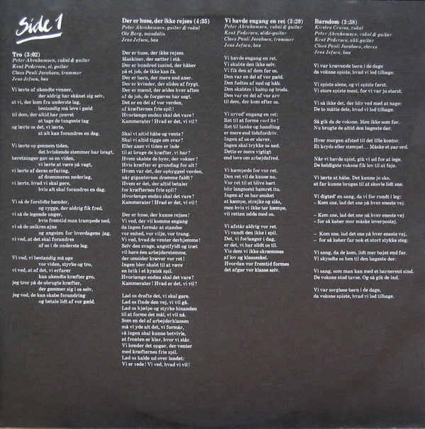 Peter Abrahamsen Synger Carl Scharnberg : Alt Kan Forandres (LP, Album)