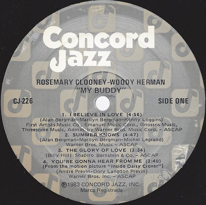 Rosemary Clooney / Woody Herman And The Woody Herman Big Band : My Buddy (LP, Album)