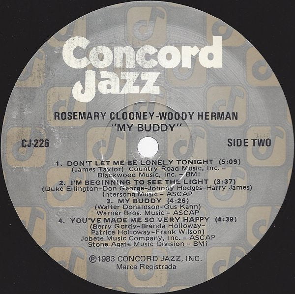 Rosemary Clooney / Woody Herman And The Woody Herman Big Band : My Buddy (LP, Album)