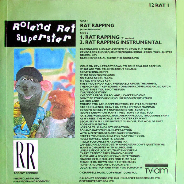 Roland Rat Superstar : Rat Rapping (12")