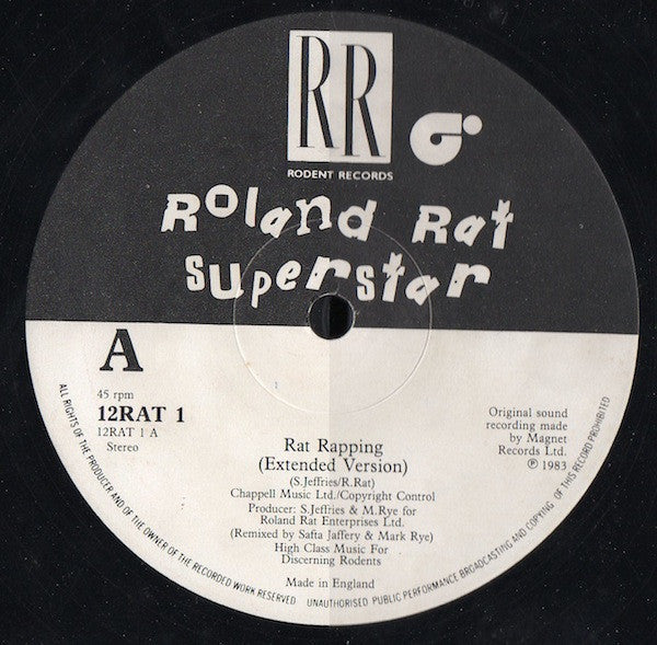 Roland Rat Superstar : Rat Rapping (12")