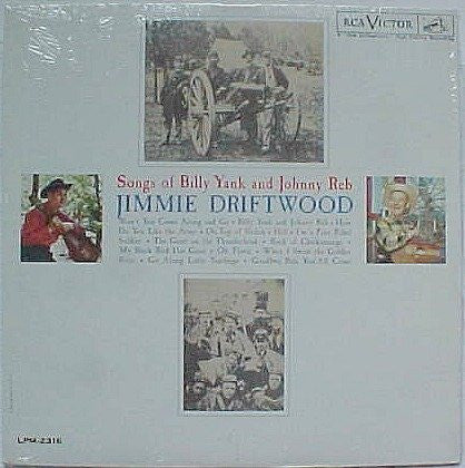 Jimmy Driftwood : Songs Of Billy Yank And Johnny Reb (LP, Album, Mono)