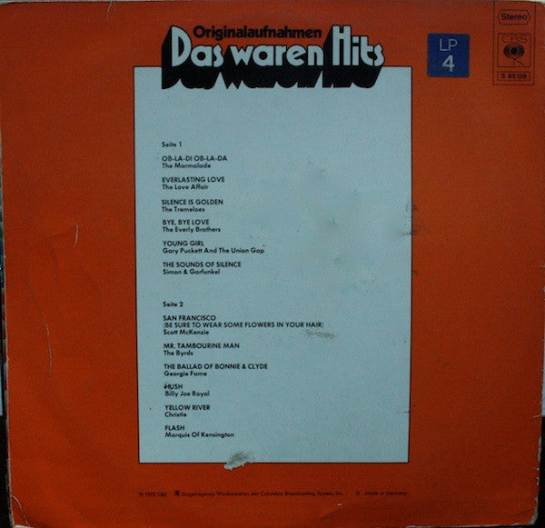 Various : Das Waren Hits (LP, Comp)