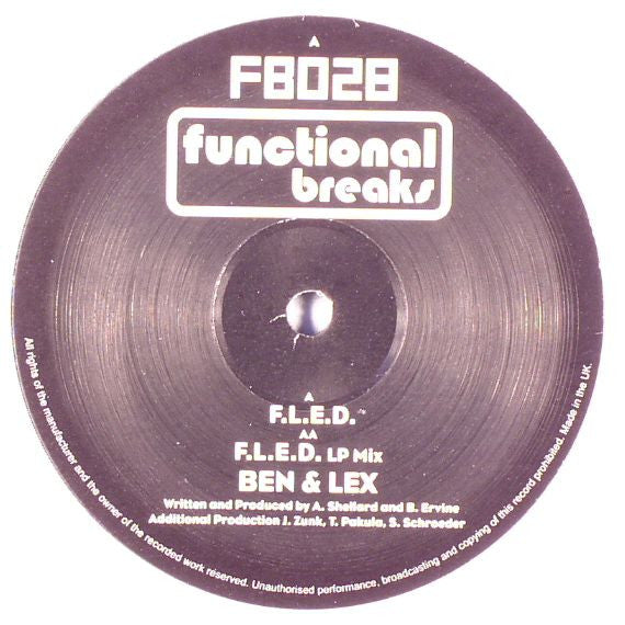 Ben & Lex : F.L.E.D. (12")