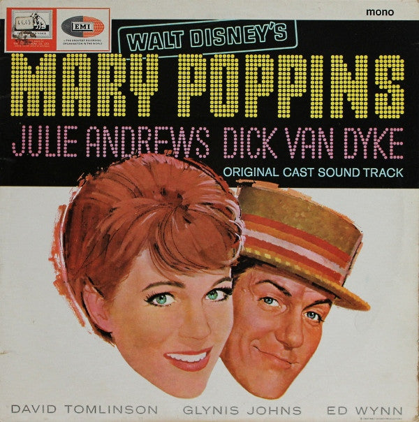 Various : Walt Disney's Mary Poppins: Original Cast Sound Track (LP, Album, Mono)