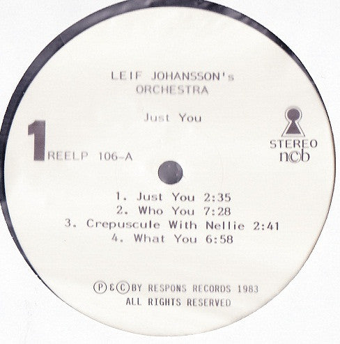 Leif Johansson's Orchestra : Just You (LP)