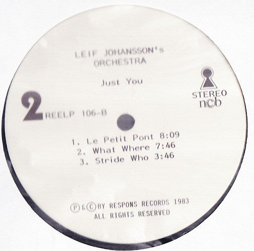 Leif Johansson's Orchestra : Just You (LP)