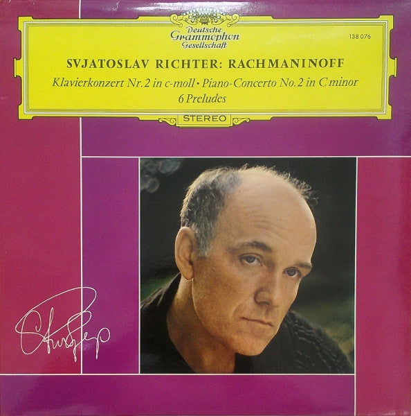 Sviatoslav Richter : Sergei Vasilyevich Rachmaninoff : Klavierkonzert Nr.2 In C-moll · Piano-Concerto No. 2 In C Minor / 6 Preludes (LP)