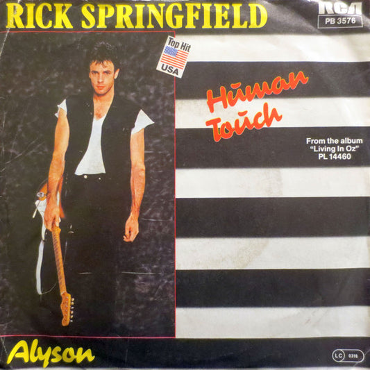 Rick Springfield : Human Touch (7", Single)