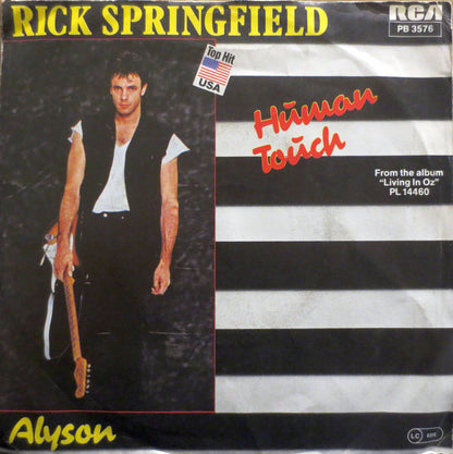 Rick Springfield : Human Touch (7", Single)