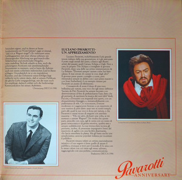 Luciano Pavarotti : Anniversary (LP, Comp)