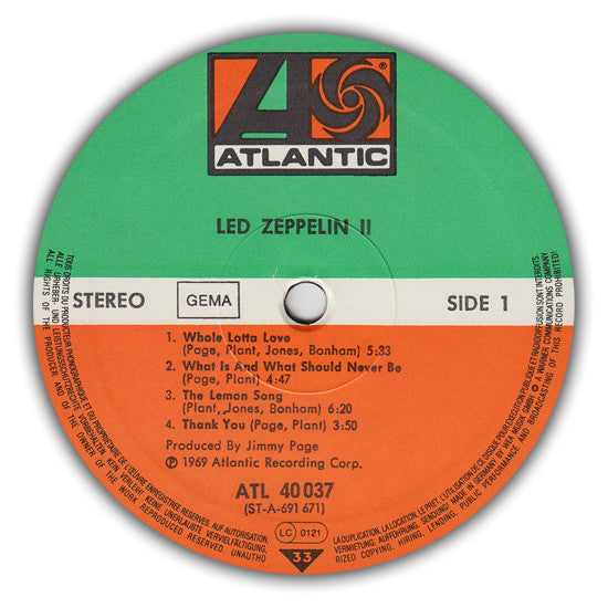 Led Zeppelin : Led Zeppelin II (LP, Album, RE, Gat)