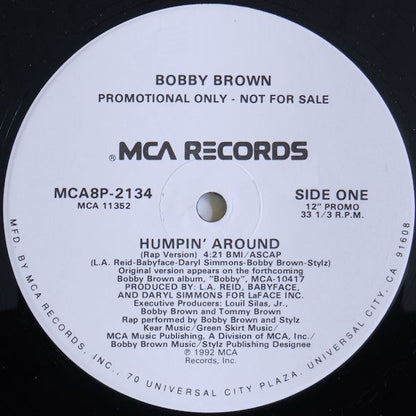 Bobby Brown : Humpin' Around (12", Single, Promo)