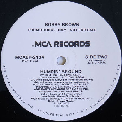 Bobby Brown : Humpin' Around (12", Single, Promo)