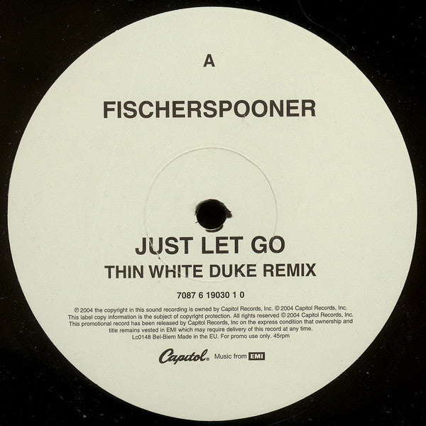 Fischerspooner : Just Let Go (12", Promo)