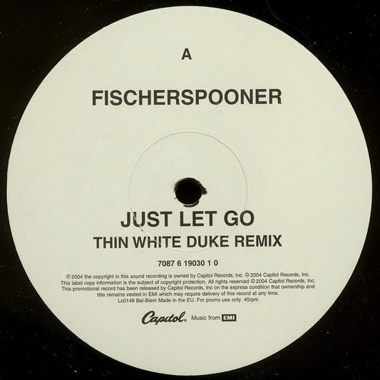 Fischerspooner : Just Let Go (12", Promo)