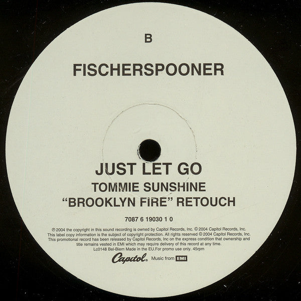 Fischerspooner : Just Let Go (12", Promo)