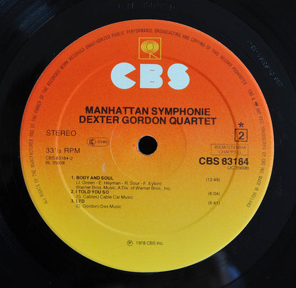 Dexter Gordon Quartet : Manhattan Symphonie (LP, Album)