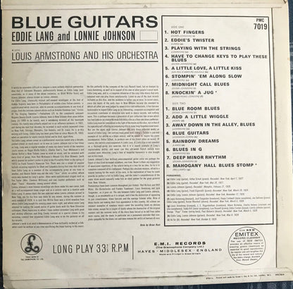 Eddie Lang And Lonnie Johnson (2) : Blue Guitars  (LP, Comp, Mono)