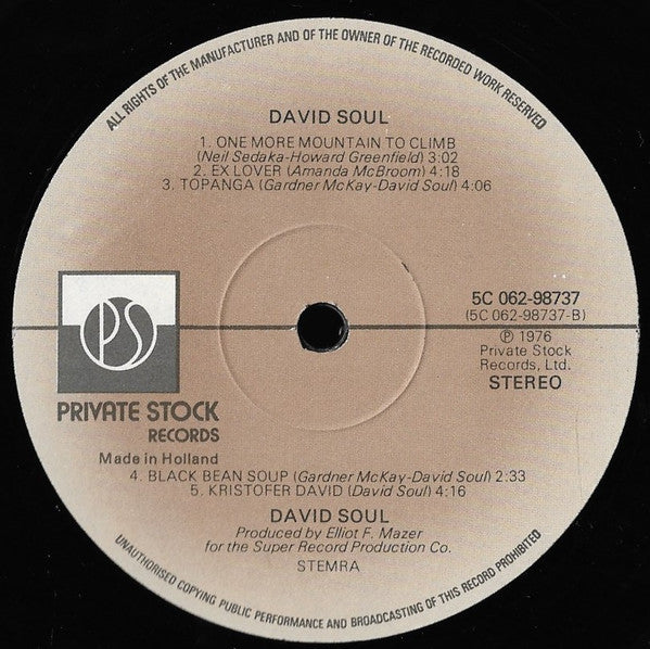 David Soul : David Soul (LP, Album)