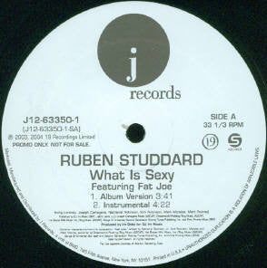 Ruben Studdard Featuring Fat Joe : What Is Sexy (12", Promo)