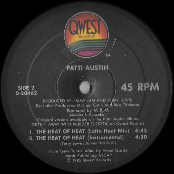 Patti Austin : The Heat Of Heat (12", Maxi)